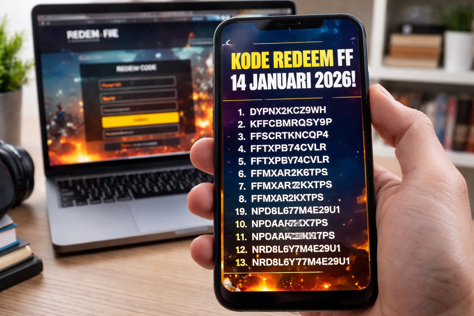 50+ Kode Redeem FF 14 Januari 2026 Terbaru dari Garena Buruan Klaim Hadiah Gratisnya!