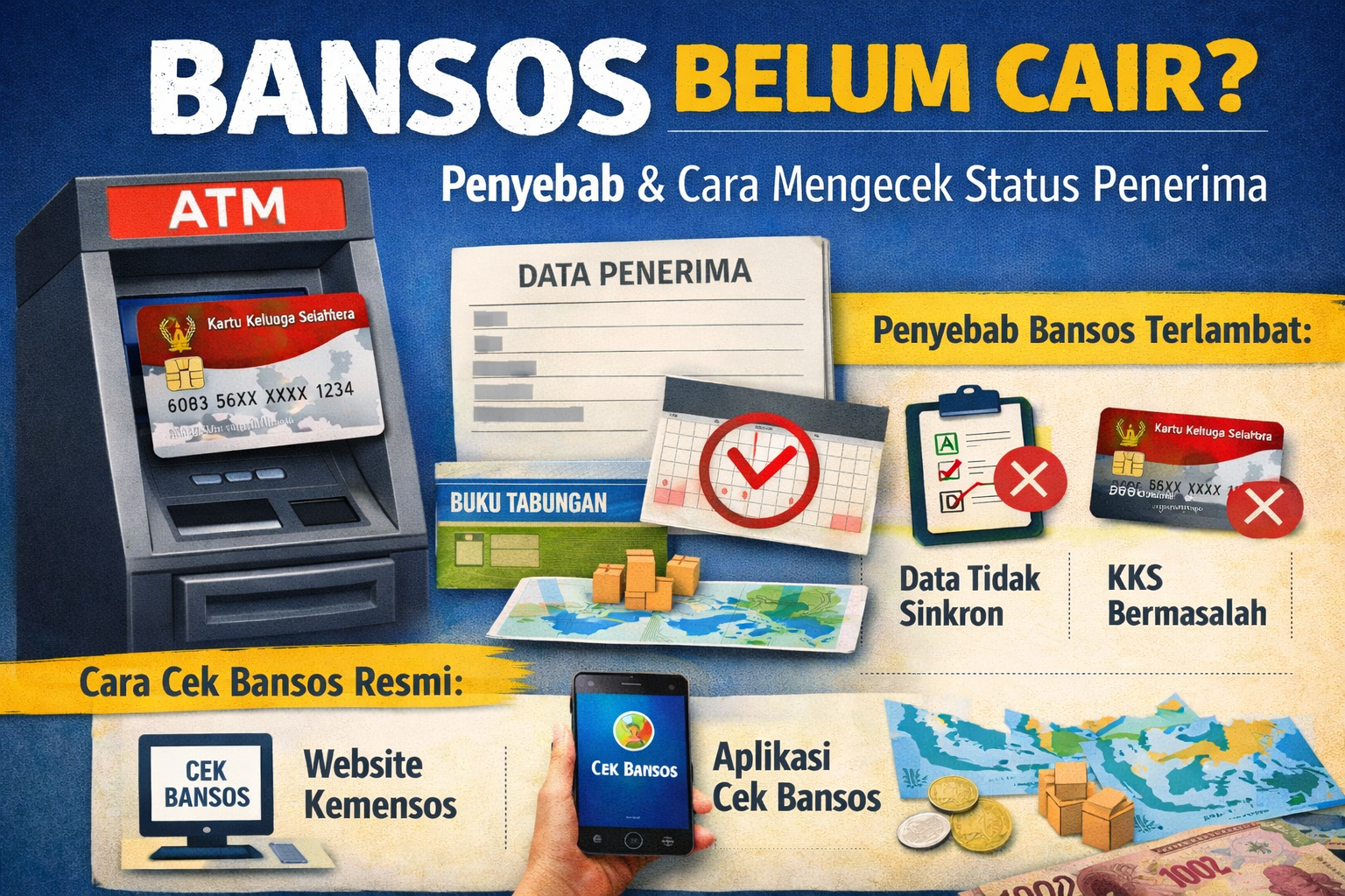Bansos Belum Cair Ini Penyebab Utama dan Cara Cek Status Penerima Secara Lengkap