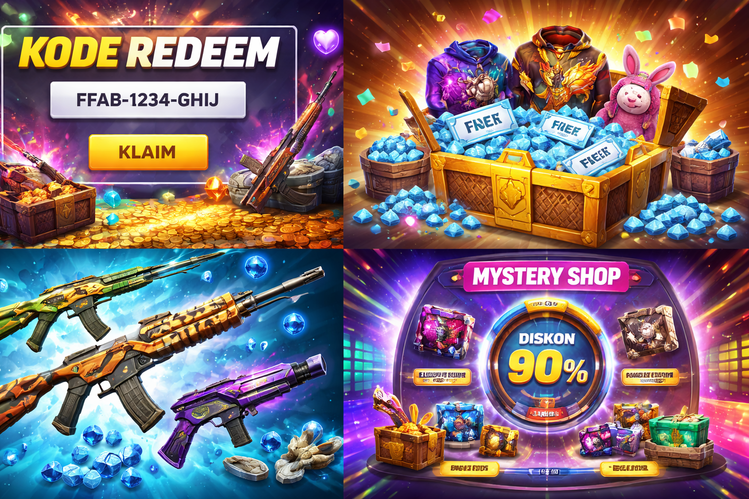 Kode Redeem FF Sabtu 3 Januari 2026 Terbaru, Hadiah Gratis Awal Tahun