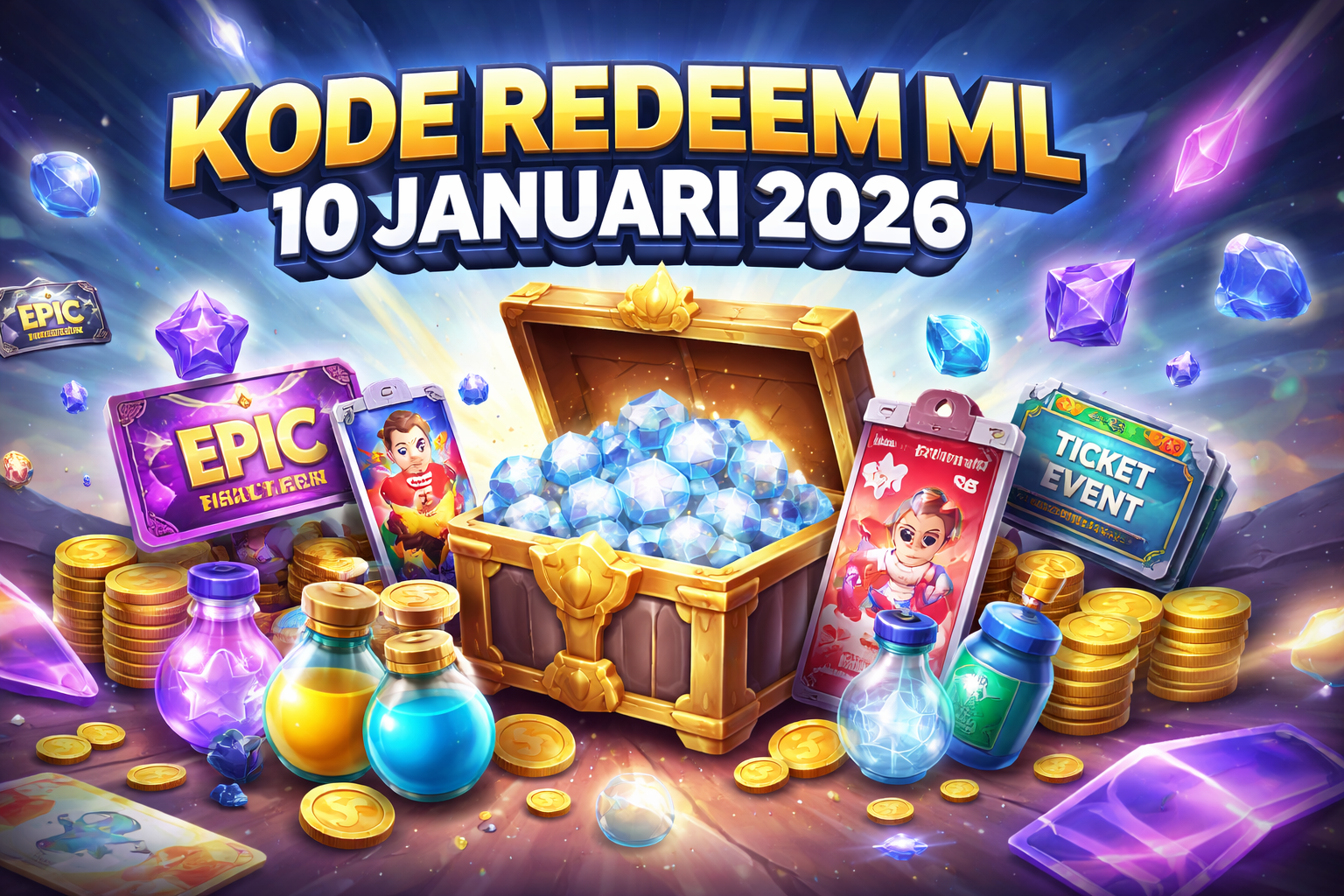 Kode Redeem ML 10 Januari 2026 Terbaru, Buruan Klaim Hadiah Langka Sebelum Kehabisan