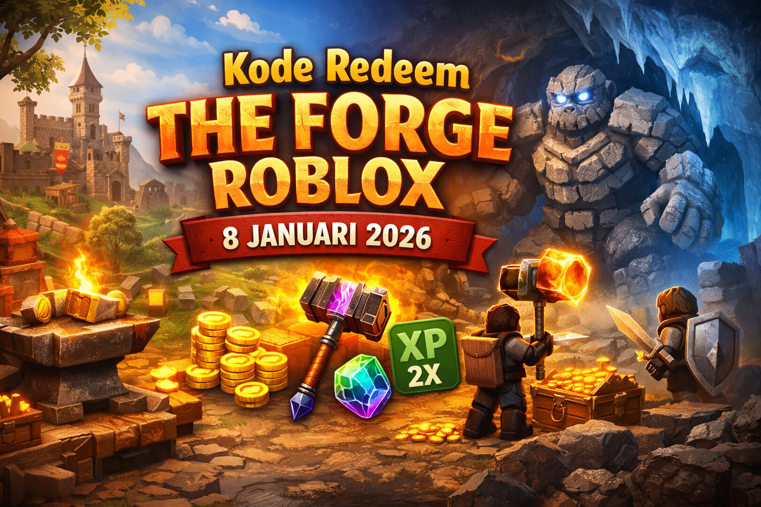 Kode Redeem The Forge Roblox 8 Januari 2026 Deretan Kode Terbaru, Bonus Gratis, dan Cara Klaim Paling Efektif