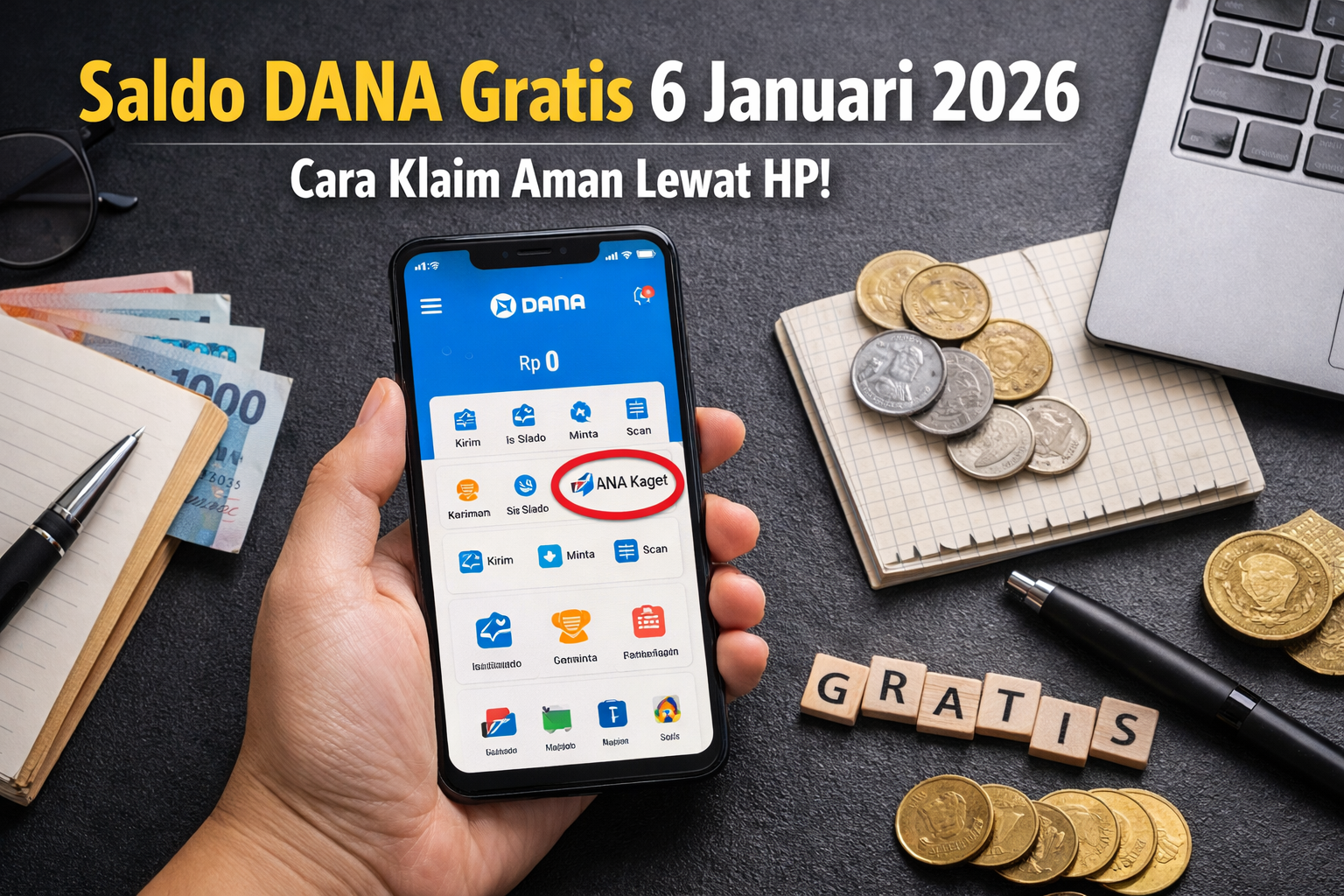 Saldo DANA Gratis 6 Januari 2026 Bisa Diklaim dari HP, Ini Jalur Resmi dan Cara Aman Mendapatkannya